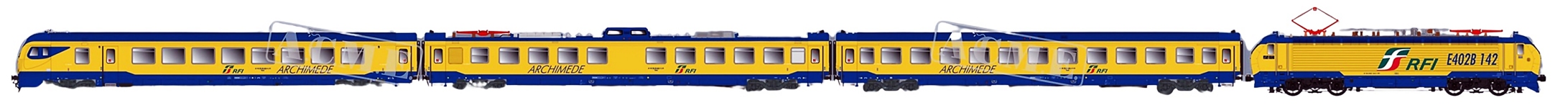 ACME 70042 - H0 - 4-tlg. Diagnosezug Archimede, FS, Ep. VI
